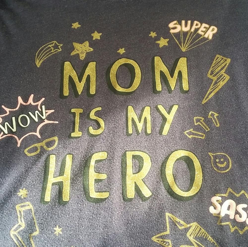 My Mom is My Hero Girl's Long Sleeves Shirt.
